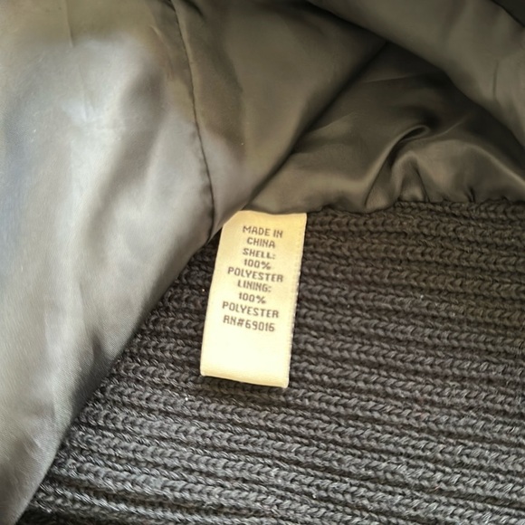 Ruff Hewn RH Fitted Faux Suede Knit jacket silver hardware size Large - Picture 7 of 10